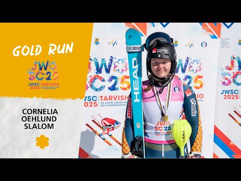 JWSC Tarvisio 2025 - ​Cornelia Oehlund dominates the Slalom | FIS Alpine​