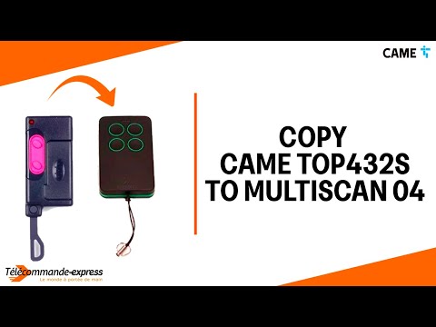 How to Copy a CAME TOP432S Remote to a MULTI SCAN 04 Cloning Remote