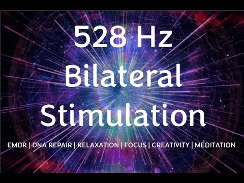528hz Solfeggio Tone Bilateral Stimulation Music for Meditation, Focus, and Healing