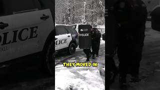 Kids Outsmart Cops in Epic Snowball Fight! 😂 #shorts