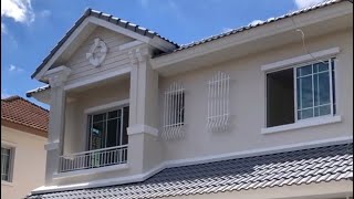 บ้านแฝดสไตล์บ้านเดี่ยวสไตล์บ้านเดี่ยว ธนาสิริ ปิ่นเกล้า-ราชพฤกษ์ โครงการติดถนนราชพฤกษ์ 3 นอน 3 น้ำ