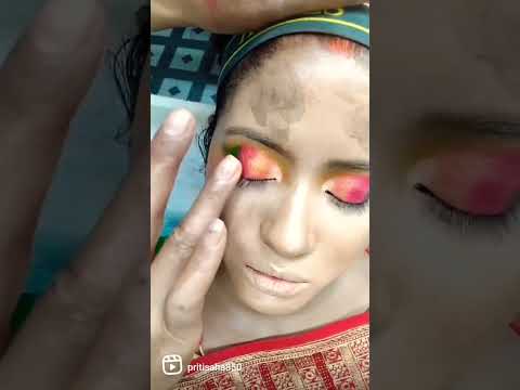 Bridal HD Makeup ✨❤️..Real Bride .. #professional #reel #shorts #mua #instagood #makeover