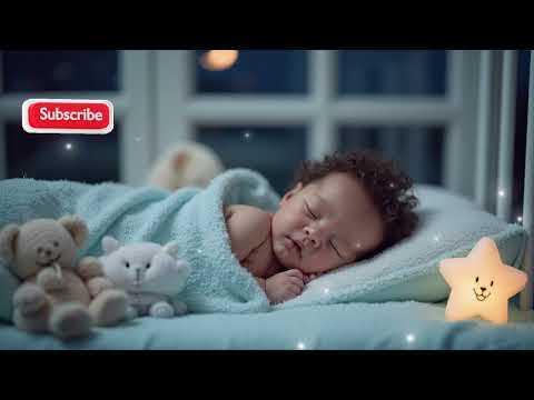 8 Hour Bedtime Music for Babies | Brahms Humming Lullaby + Gentle Water Sounds