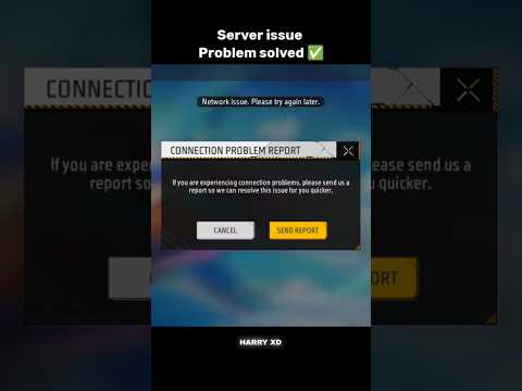 Server issue in free fire problem solved ✅ in 2 second #freefire #server #issue #ffshorts
