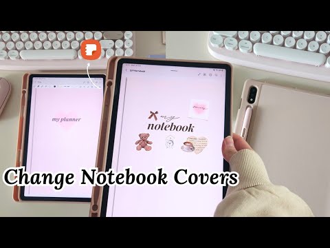 How to CHANGE NOTEBOOK COVERS on Samsung Notes ✏️🤍 Samsung Notes Cover Tutorial