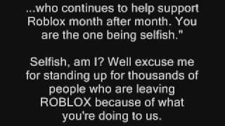 Public Message: ROBLOX Builder's Club Getting Out Of Hand