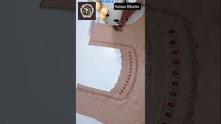 Easy & Simple Neck | Beautiful Loop Lace Neck Stitching Tutorial #shorts#youtubeshorts #sewinghacks