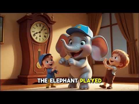 Hickory Dickory Dock | Cute Elephants & The Grandfather Clock! | Fun Nursery Rhyme for Kids ⏰🎶 🐘