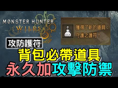 【Wilds 荒野】守護&攻擊護符入手方式 ✨ 永久加攻擊防禦道具 #MonsterHunterWilds #魔物獵人 #willwill