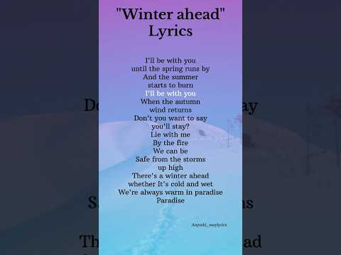 V-"WINTER AHEAD"(with Park Hyo Shin) Lyrics #taehyung #bts #lyrics #shorts