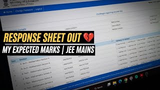 💔 My Expected Percentile From Response Sheet - JEE Mains 2026 Jan Attempt