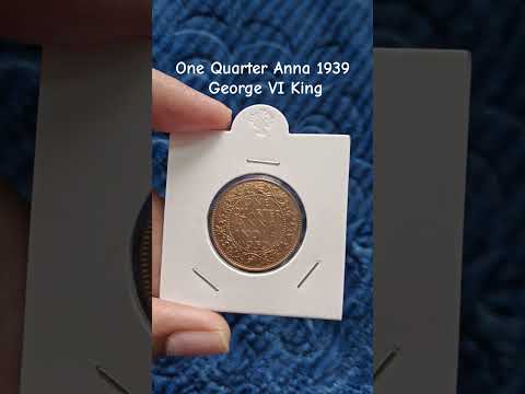 🇮🇳 One Quarter Anna 1939 George VI King #britishindia #coin #coins #numismatic #numismatics