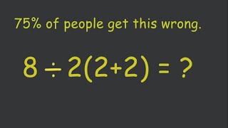 A Viral Math Problem. How To Use PEMDAS.
