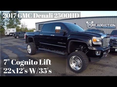 2017 gmc denali 2500 7 inch lift, 35's on 22x12's American Force Rebel SS's