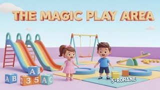 “The Magic Play Area – Educational 3D Cartoon Story Poem for Kids | Fun Learning with Minnie & Rohan