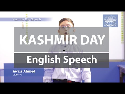 Kashmir Day Speech In English - Star Academy Sec.School