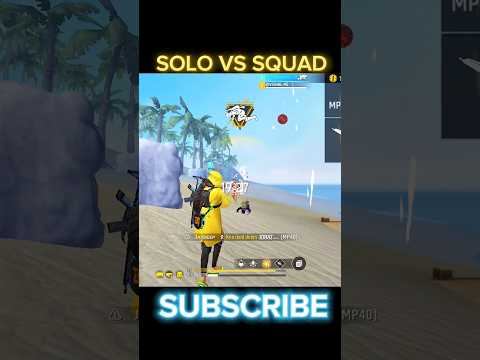 solo vs squad clutch #freefire #highlights #shots #ytshorts