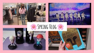 SPRING VLOG 🌸 idol tiny tan, book recommendations + shopping