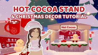 CHRISTMAS Build Hot Cocoa Stand TUTORIAL✨🎄🌟 in Adopt Me!