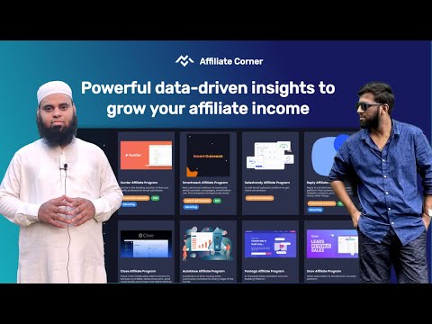AffiliateCorner - Powerful data-driven insights to grow your affiliate income - Webinar with founder