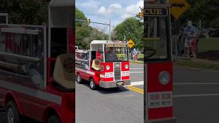 Mini Fire Truck in NC Transportation Museum Fire Truck Festival Parade #nchistory #shorts #firetruck