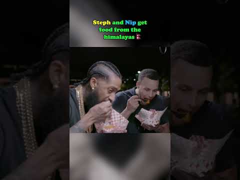Steph and Nipsey Hussle get food from the Himalayas 🇳🇵 #shorts #food