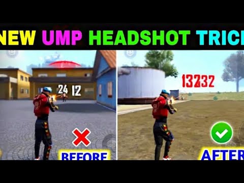 New God Level UMP / MP40 Headshot Trick 🔥 | Ump Headshot Trick In Free Fire | UMP contra famoso