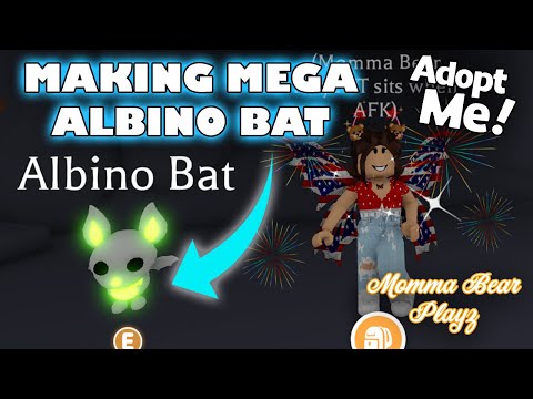 MAKING A MEGA NEON ALBINO BAT IN #ADOPTME ! (Momma Bear Playz)