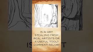 Is AI stealing from real artist or a useful tool? 🤔 #aiart