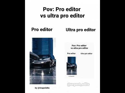 Pro editor v/s ultra pro editor #trending #edit #shorts