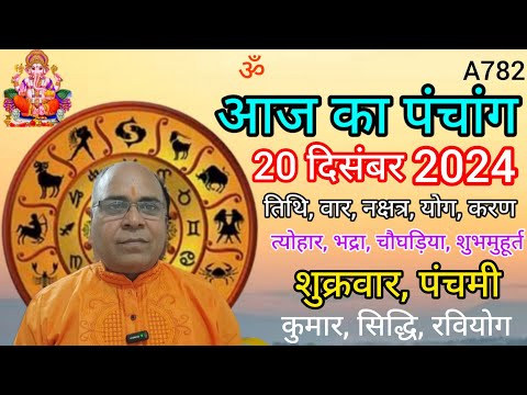 Aaj ka panchang 20 December 2024/तिथि, चौघड़िया/शुक्रवार पंचांग