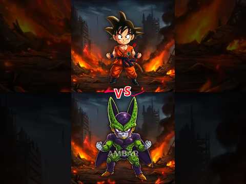 Chibi Goku vs Chibi Cell, Frieza, Majin Buu...