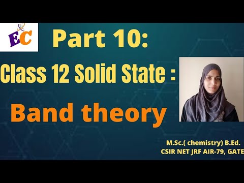 Class 12 solid state|| band theory|| band theory of semiconductors|| n-type p-type semiconductors