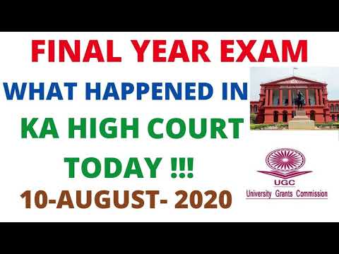 ALL UNIVERSITY UPDATE| vtu updates | KARNATAKA HIGH COURT HEARING 10-AUG-2020 !!!