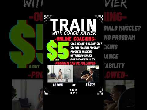 $5 A DAY ONLINE TRAINING 👀 | TRAIN WITH COACH XAVIER: ONLINE TRAINING