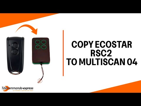 How to Copy a ECOSTAR RSC2 Remote to a MULTI SCAN 04 Cloning Remote