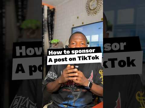 How to sponsor a post on TikTok How to promote a video on TikTok #howtosimple #sponsor #tiktok #tech