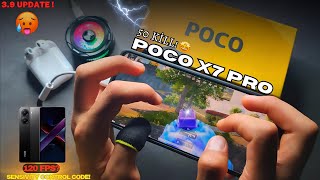 POCO X7 PRO NEW UPDATE 3.9 TEST 120 FPS FULL GRAPHİCS 51 KİLL  🤯🔥 SENSİVİTY AND CONTROL 😱