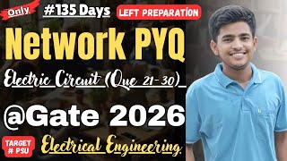 Network PYQ GATE Electrical Engineering #135_Day Left #gate2026 #Gateprepration #psu #gateelectrical