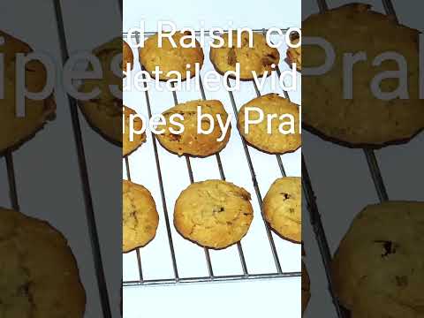 Eggless Oatmeal and Raisin Cookies | Oats Cookies Recipe #shorts