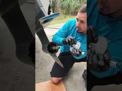 How to remove Stuck Anode Trim Tab on outboard Yamaha motor & others.  150 4 stroke. Honda, Evinrude