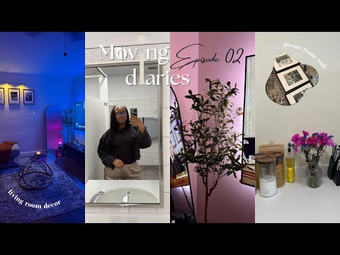 FIRST APARTMENT IN NYC 📦: Decorating | DIY PICTURE WALL & DECOR + IKEA & BURLINGTON FINDS