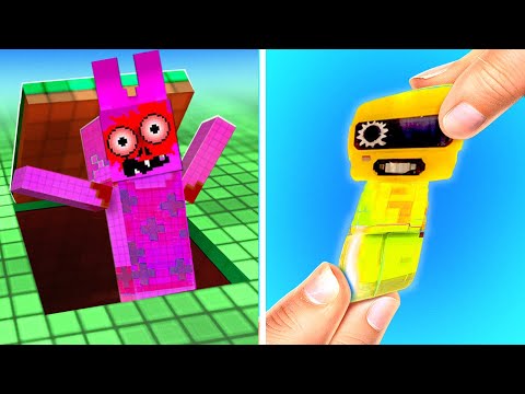 They Came From Portal?! Minecraft In Real Life! *Alex VS Sprunki VS Creeper*