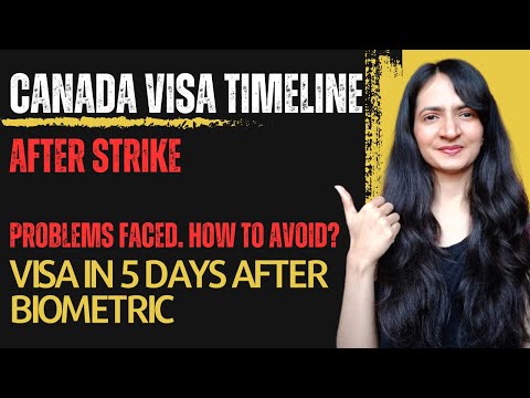 Visa in 5 days after Biometric🇨🇦|| 1 month visa after strike Canada