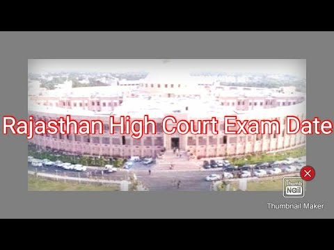 Rajasthan Highcourt Exam Date 2022 / Syllabus Discussion /