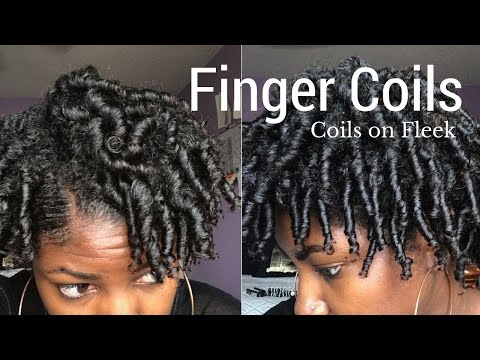 How to do Finger Coils on 4b Natural Hair