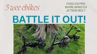 3 small ebikes, Giant Performance! Finding the Top Compact Ebike!