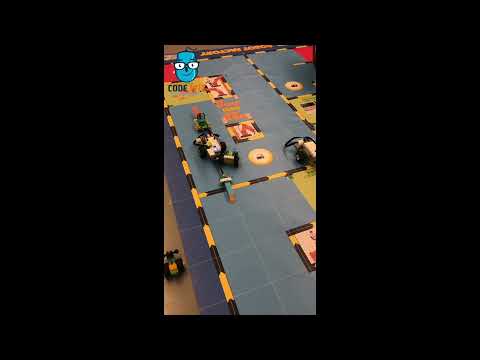two robots racing