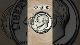 The 1968 No-S Dime Worth Over $25,000 #coin #dime #coincollecting #treasurehunt #rarecoins