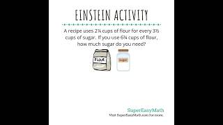 How much sugar do you need? #math #mathwithtiffany #math #einsteinactivity #tiffany